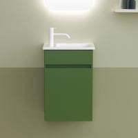 Тумба с раковиной Burgbad Lin20 42 SGIE042RF5383C0001*1 Moss Green Matt левая зеленый мох