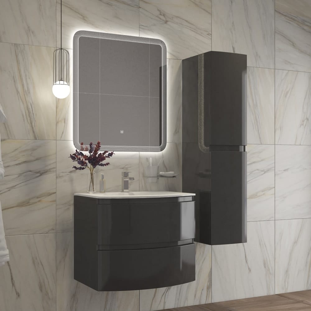 Зеркало Cezares Duet 80 CZR-SPC-DUET-800-800-LED-TCH c подсветкой