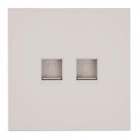 Розетка двойная Ethernet RJ-45 без рамки Stekker Мия 50481