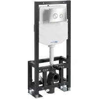 Инсталляция для унитаза WasserKRAFT Dill 61 61TLT.010.ME.BN01 с кнопкой смыва, никель