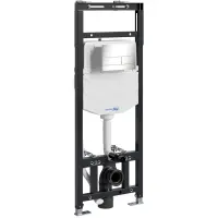 Инсталляция для унитаза WasserKRAFT Alme 15 15TLT.010.ME.BN04 с кнопкой смыва, никель