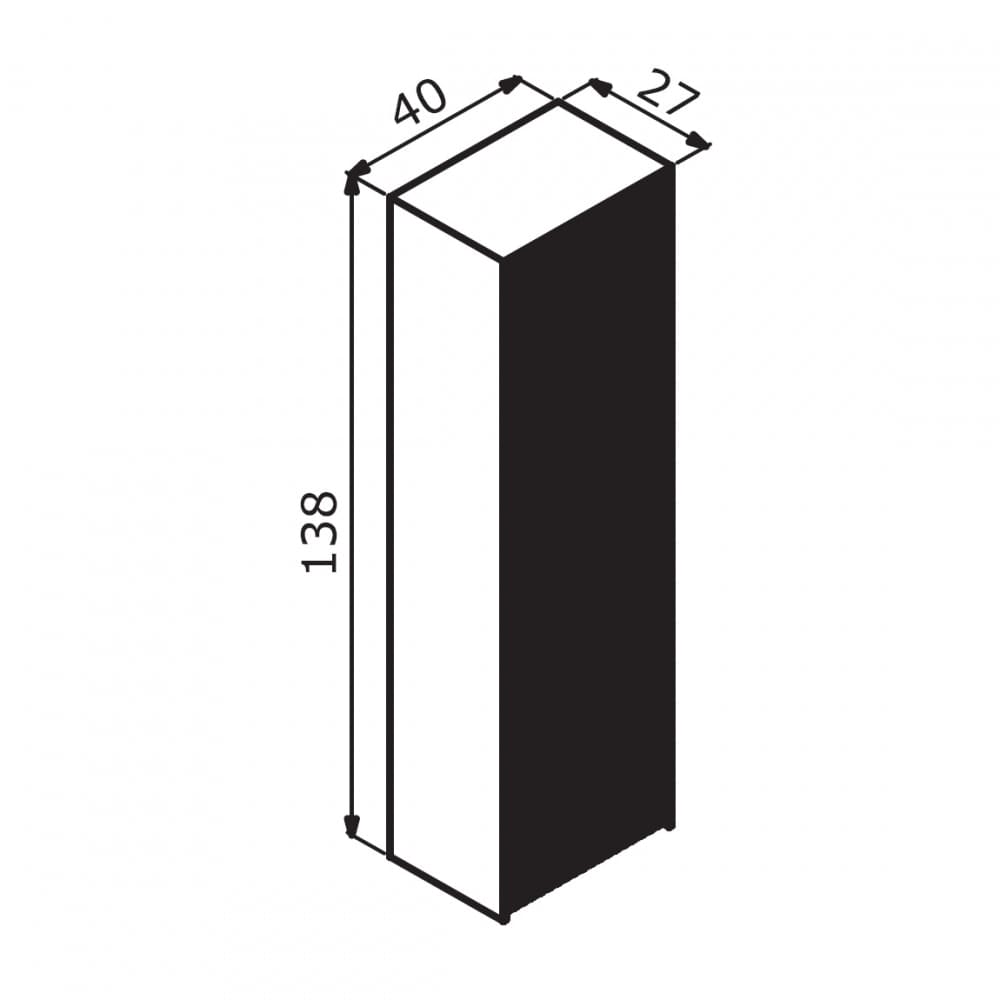 Пенал Orka Cube 40 3000365 антрацит матовый