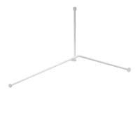 Карниз для ванной WasserKRAFT Kammel SC-839018 белый