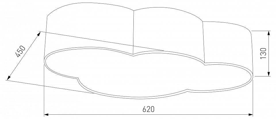 Накладной светильник TK Lighting Cloud 6072 Cloud