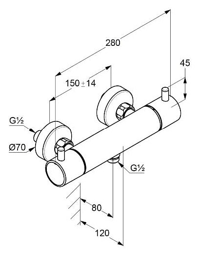 Смеситель для душа Kludi Bozz 352035338 белый матовый