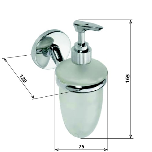 Дозатор мыла Bemeta Alfa 102408022