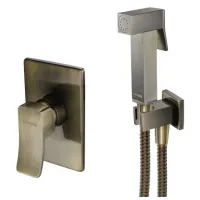 Гигиенический душ WasserKRAFT A01652 со смесителем, светлая бронза