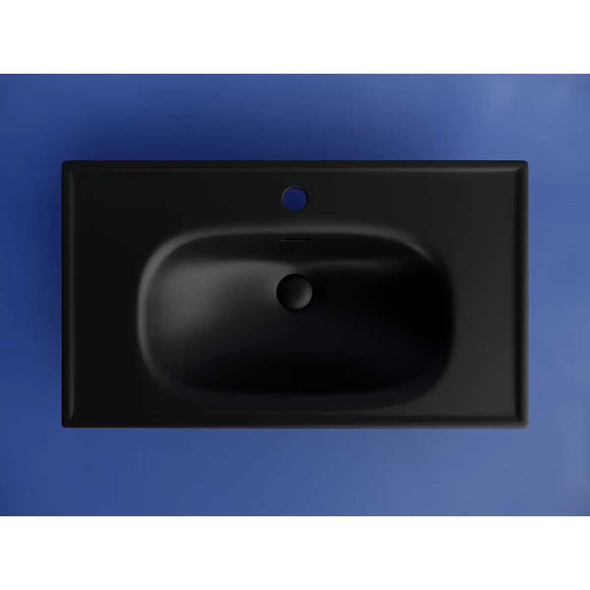 Раковина Ceramica Nova Sabo CN13002MB 80x46 см, накладная, черный матовый