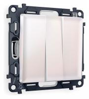 Выключатель трехклавишный без рамки Ambrella Volt Quant MA205010