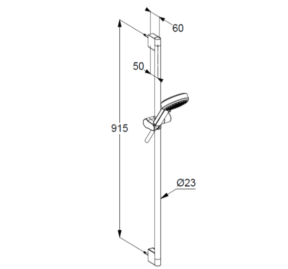 Душевой гарнитур Kludi Dive 6893005-00