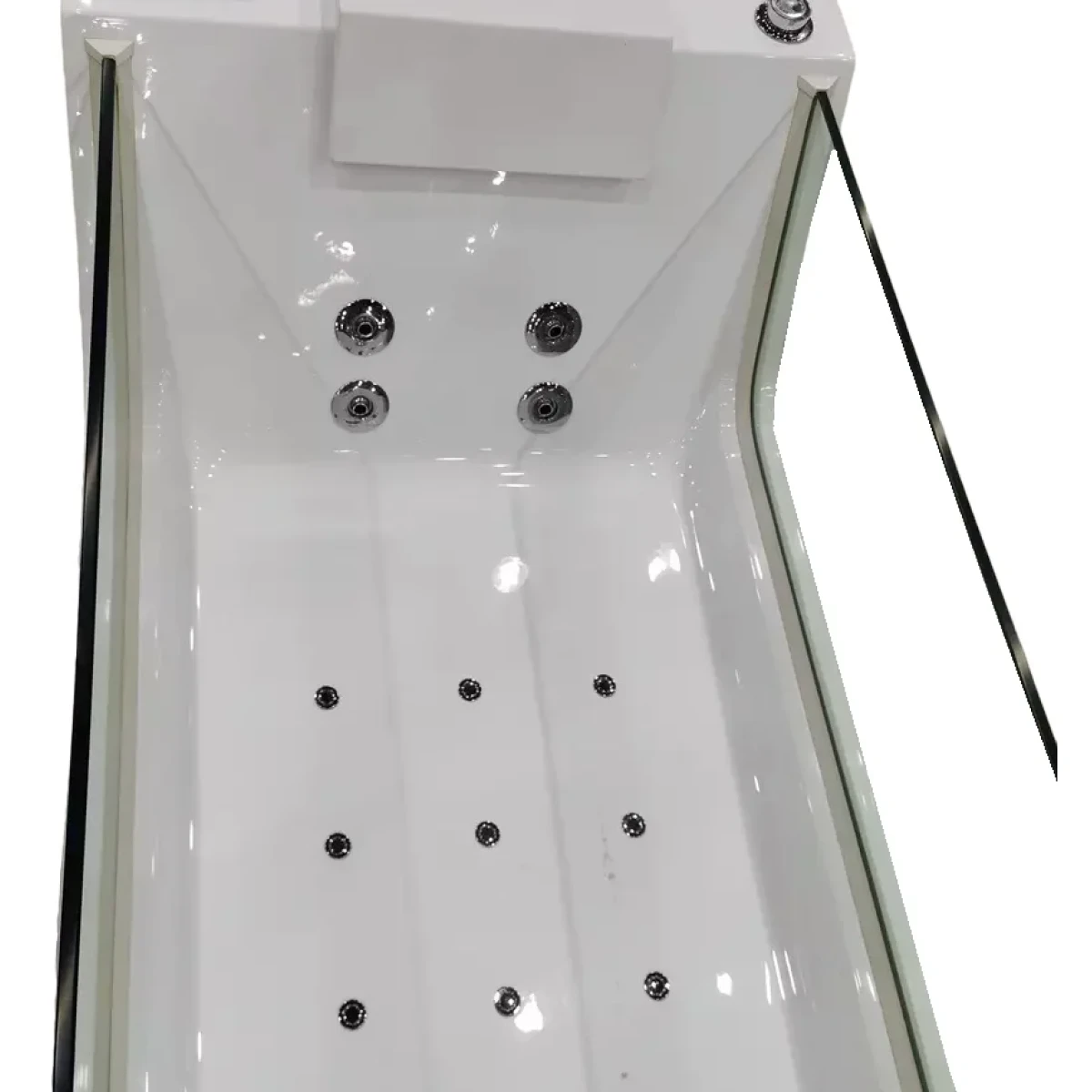Акриловая ванна Ceruttispa C-453A 180x80 см, с гидромассажем, белый