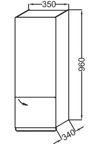 Шкаф-пенал Jacob Delafon Odeon Up EB893D-E10 квебекский дуб прав.