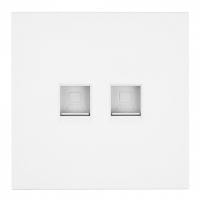 Розетка двойная Ethernet RJ-45 без рамки Stekker Мия 50437