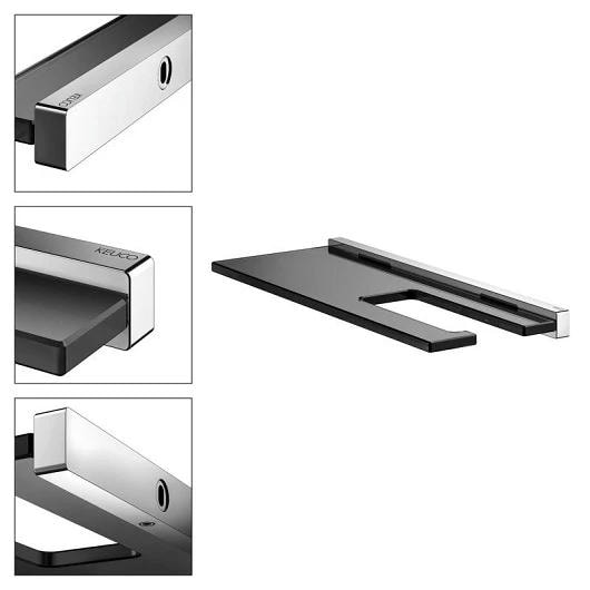 Держатель туалетной бумаги Keuco Edition 90 19173018000 дымчатое стекло