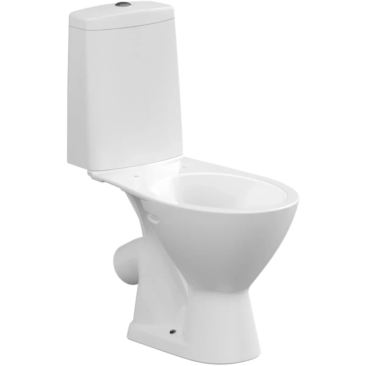 Унитаз-компакт Cersanit Just KO-JUS031-3/6-PL косой выпуск, с сиденьем микролифт, белый