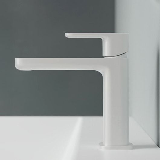 Смеситель для раковины Kludi Renon 422885375 белый матовый