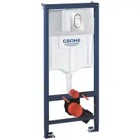 Инсталляция для унитаза Grohe Arena Cosmopolitan S 39750001 + 37624DC0 с кнопкой смыва, суперсталь