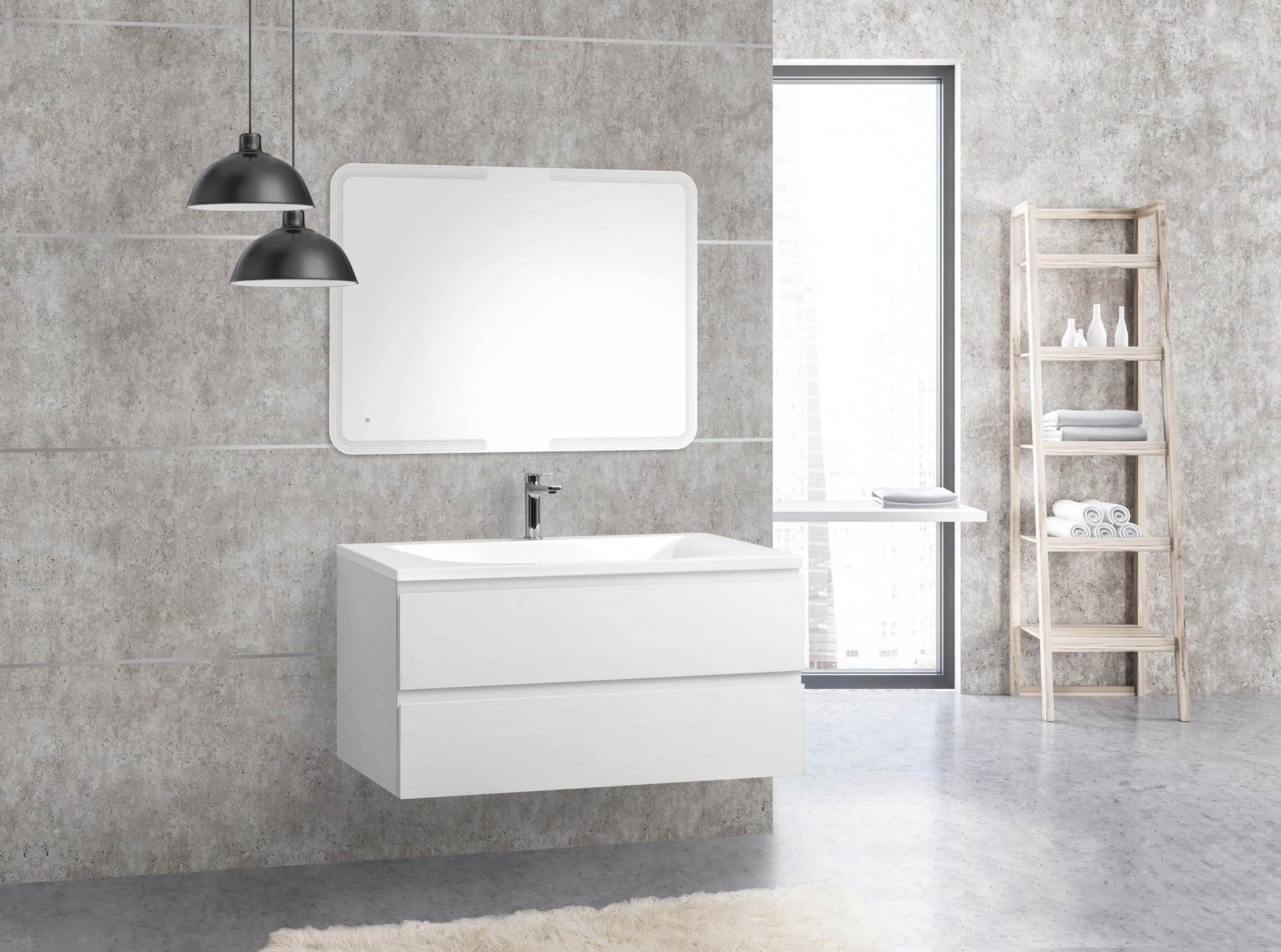 Тумба под раковину Cezares MODERNO MOLVENO-100-2C-SO-BG