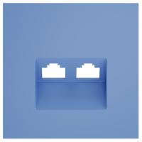 Накладка для розетки RJ-11 или RJ-45 Voltum S70 VLS001415