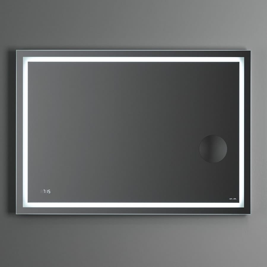 Зеркало с контурной Led-подсветкой AM.PM GEM 100 M91AMOX1003WG часами и косметическим зеркалом