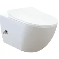 Унитаз подвесной Creavit Free FE322-34CB00E-0002 безободковый, с функцией биде, белый