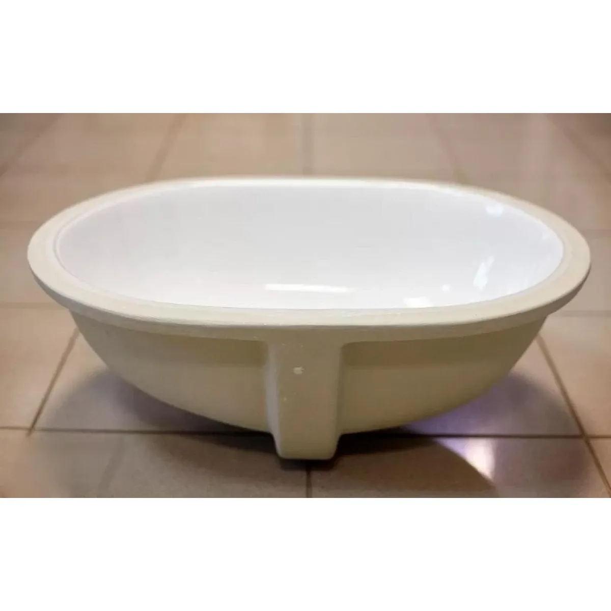 Раковина CeramaLux 540QA 57,5x38,5 см, встраиваемая снизу, белый