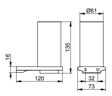 Стакан для зубных щеток Keuco Edition 400 11550219000 нержавеющая сталь