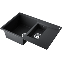 Кухонная мойка Omoikiri Daisen 78-2T 4993535 черная матовая