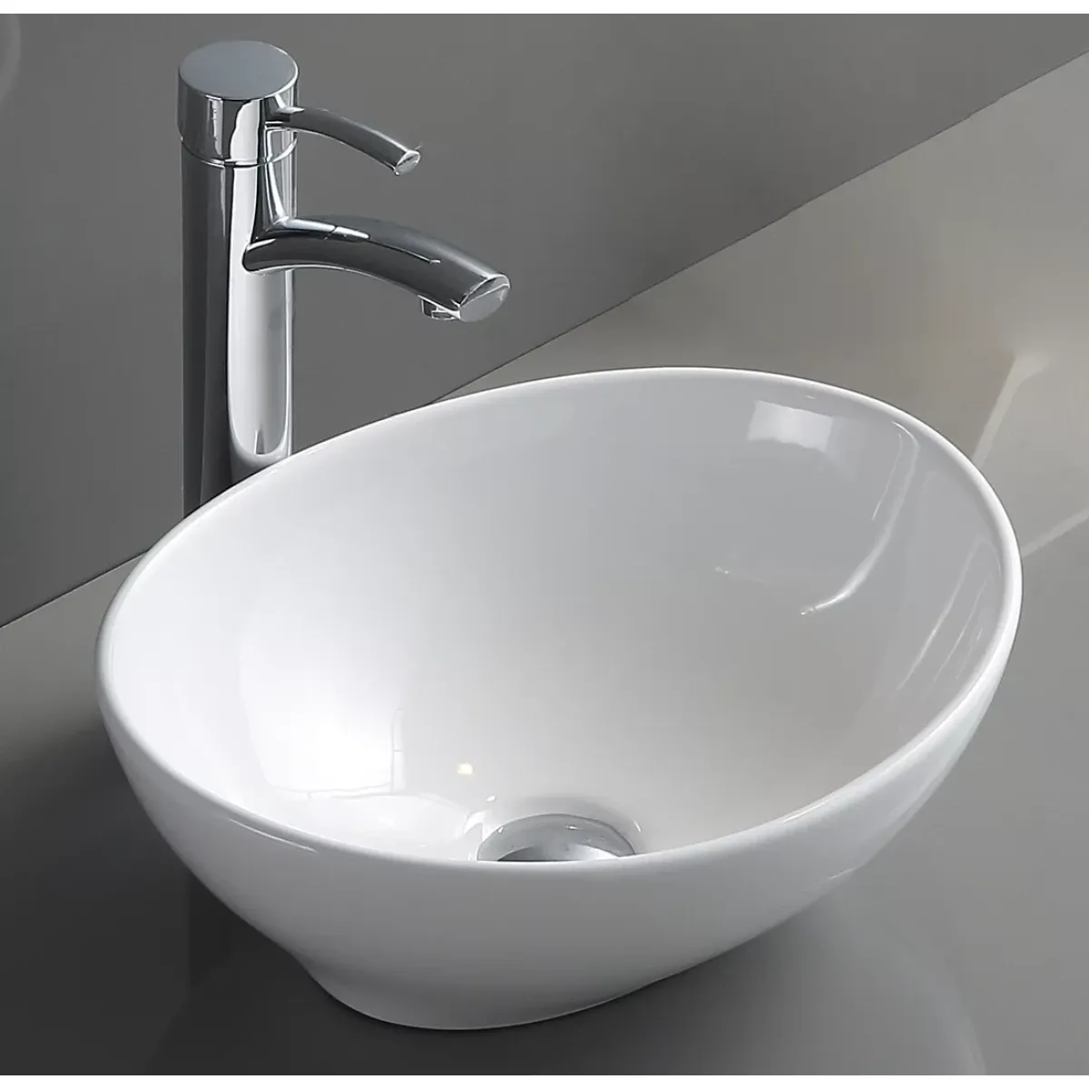 Раковина-чаша CeramaLux 7138 40,5x33,5 см, накладная, белый