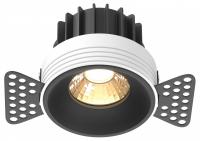 Встраиваемый светильник Maytoni Round DL058-12W2.7K-TRS-B