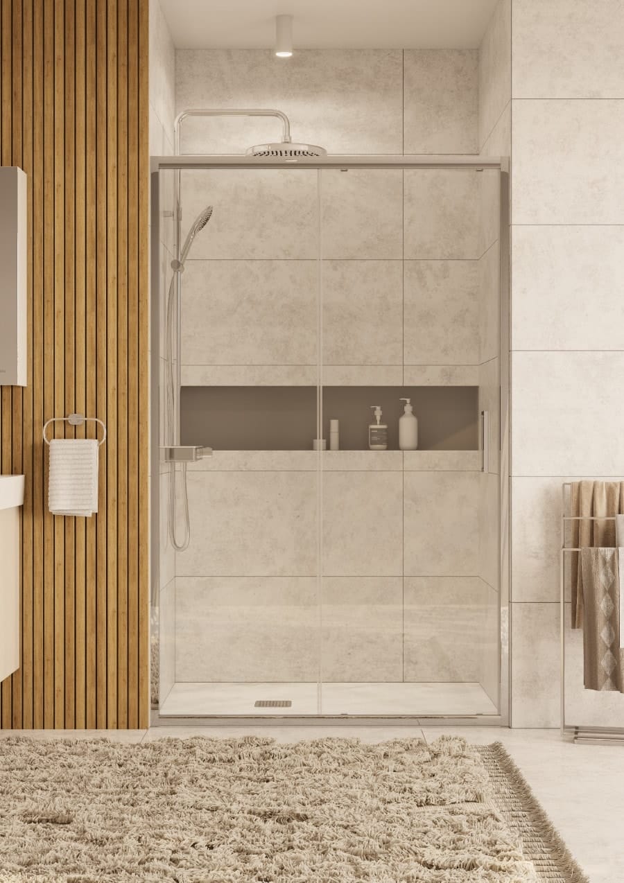 Боковая стенка для душевого уголка Roca Leon 70х195 ZRU9307668 хром стекло прозрачное