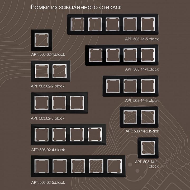 Розетка для вывод кабеля без рамки Arte Milano am-203 203.49-1.black