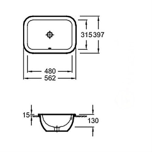 Раковина Jacob Delafon VOX EYB102-00
