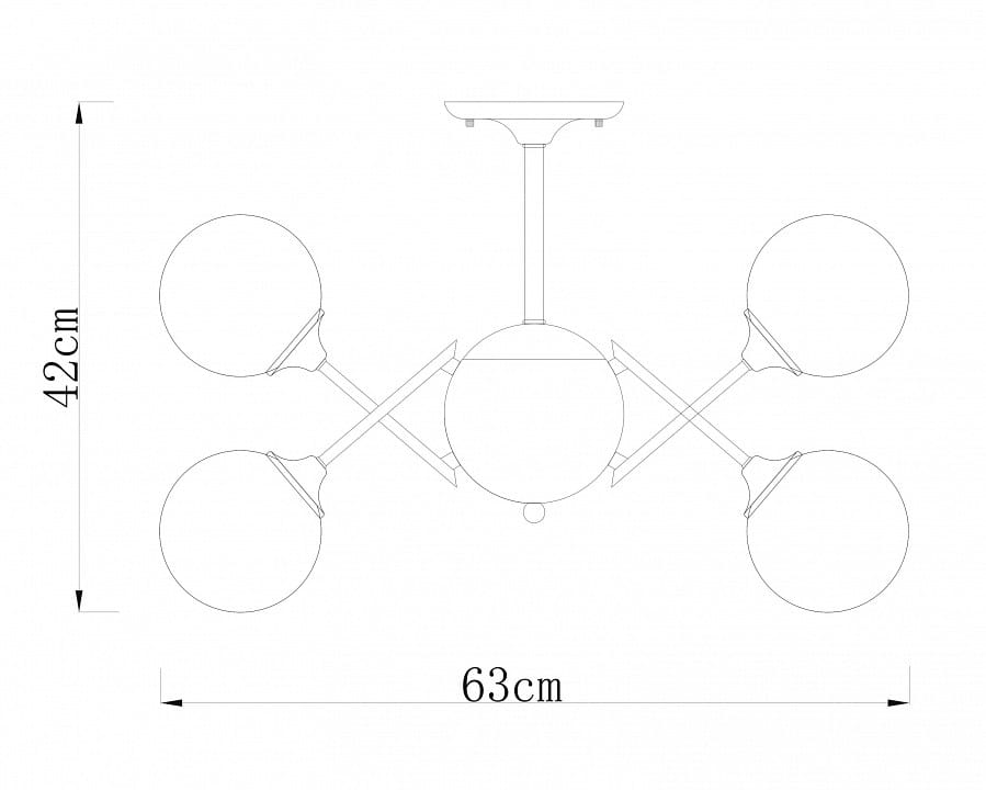 Люстра на штанге Arte Lamp Fobos A2704PL-9SG