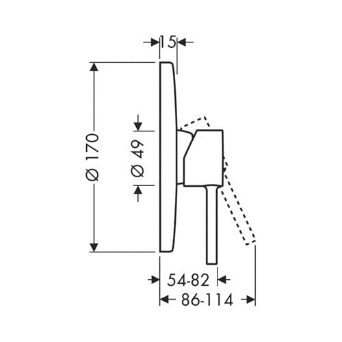 Смеситель для душа AXOR STARCK PURO 10616000
