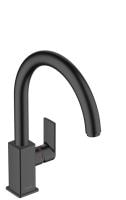 Смеситель для кухни hansgrohe Vernis Shape M35 71871670 260 с поворотным изливом матовый черный