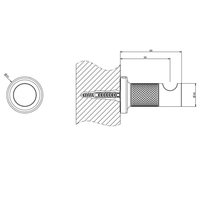 Крючок Gessi Inciso 58521#149 матовая сталь