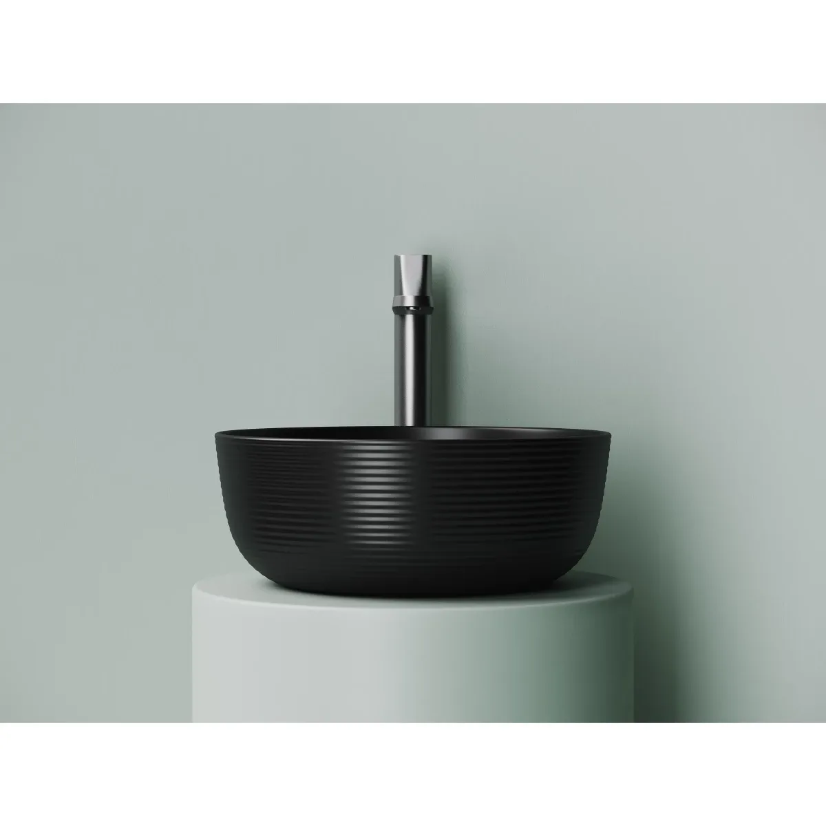 Раковина-чаша Ceramica Nova Element CN6073MB 35,6x35,6 см, накладная, черный матовый