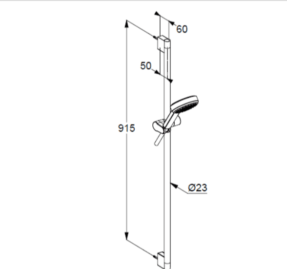 Душевой гарнитур Kludi Dive 6891005-00