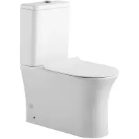 Унитаз-компакт Agger AT01000 безободковый, с сиденьем микролифт, белый глянец