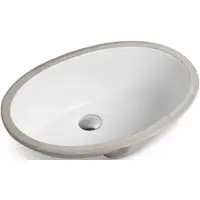 Раковина CeramaLux 561 55x40 см, встраиваемая снизу, белый