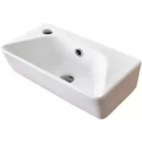 Раковина CeramaLux 78578R 40x22,5 см R, рукомойник, белый