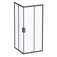 Душевой уголок 90x90 AM.PM Gem S Square Slide W93G-403-090BT черный