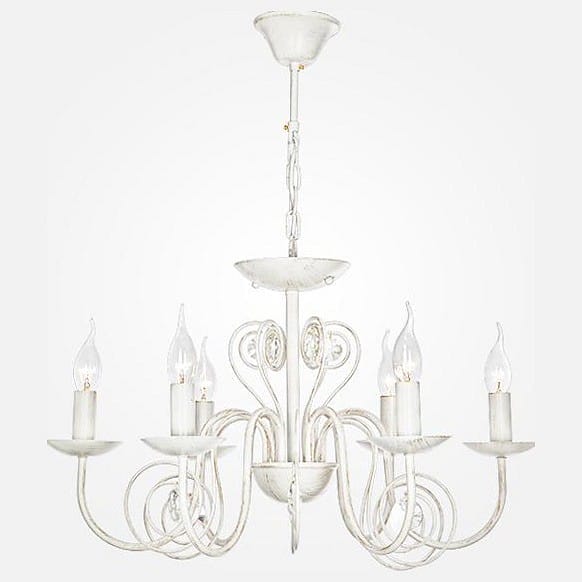 Подвесная люстра Eurosvet Tomas 60018/6 белый с золотом
