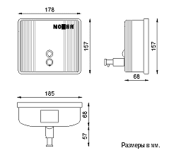 Диспенсер для мыла Nofer INOX 03004.B глянцевый