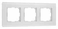Рамка на 3 поста Werkel Senso (белый стекло soft-touch) W0033101