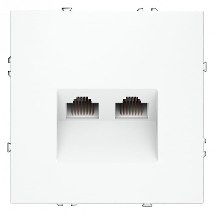 Розетка двойная Ethernet RJ-45 без рамки Voltum S70 VLS060202