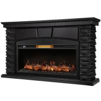 Каминокомплект: Очаг Royal Thermo Aurora RTFP/P-AR40LS, портал Porto 42/40/36 камень чер. шп. венге