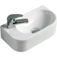 Раковина CeramaLux 78204R 40x21,5 см R, рукомойник, белый