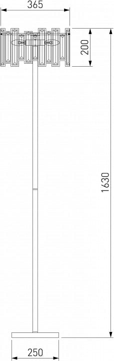 Торшер Bogate's Cella 01149/3 Strotskis